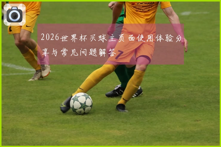 2026世界杯买球主页面使用体验分享与常见问题解答